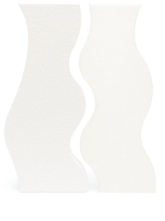 White 3d Printed Doves Vase Set