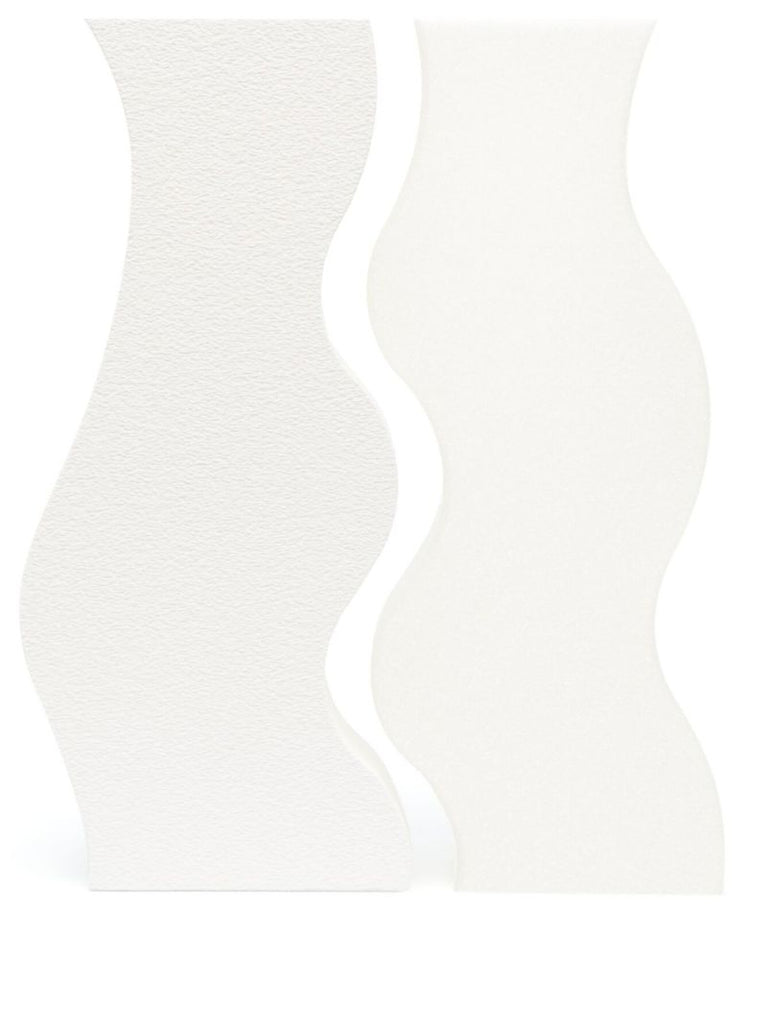 White 3d Printed Doves Vase Set