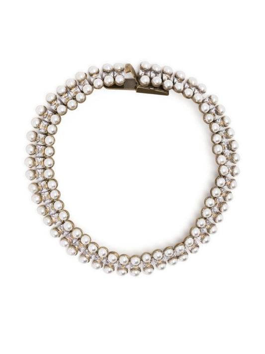 Gold-tone Nina Crystal Pearl Bracelet