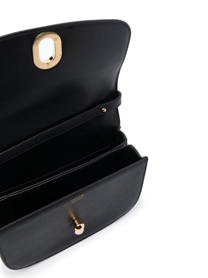 Black Tondo 22 Leather Shoulder Bag