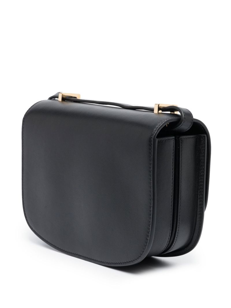 Black Tondo 22 Leather Shoulder Bag