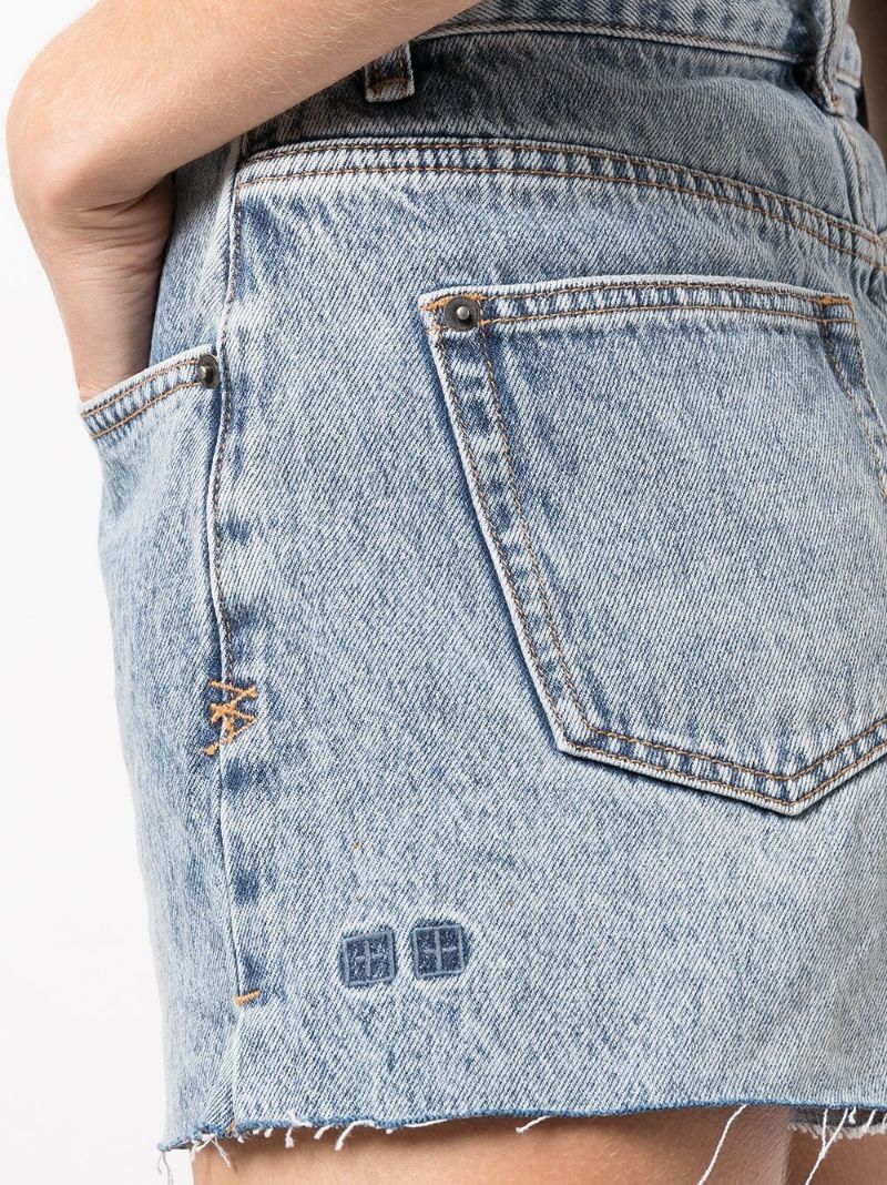 Blue Rise N Hi Denim Shorts
