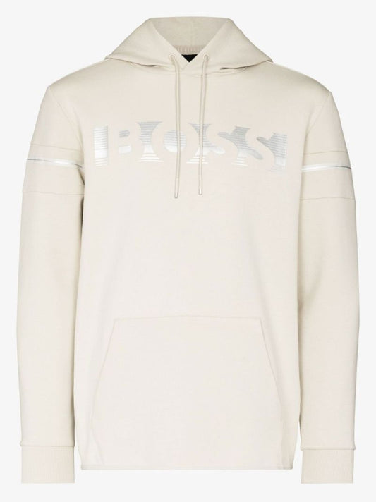 Neutral Stencil Logo Hoodie