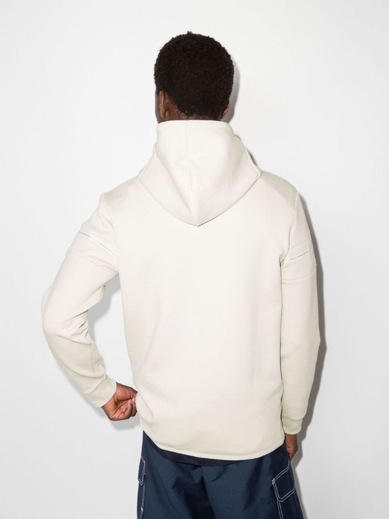 Neutral Stencil Logo Hoodie