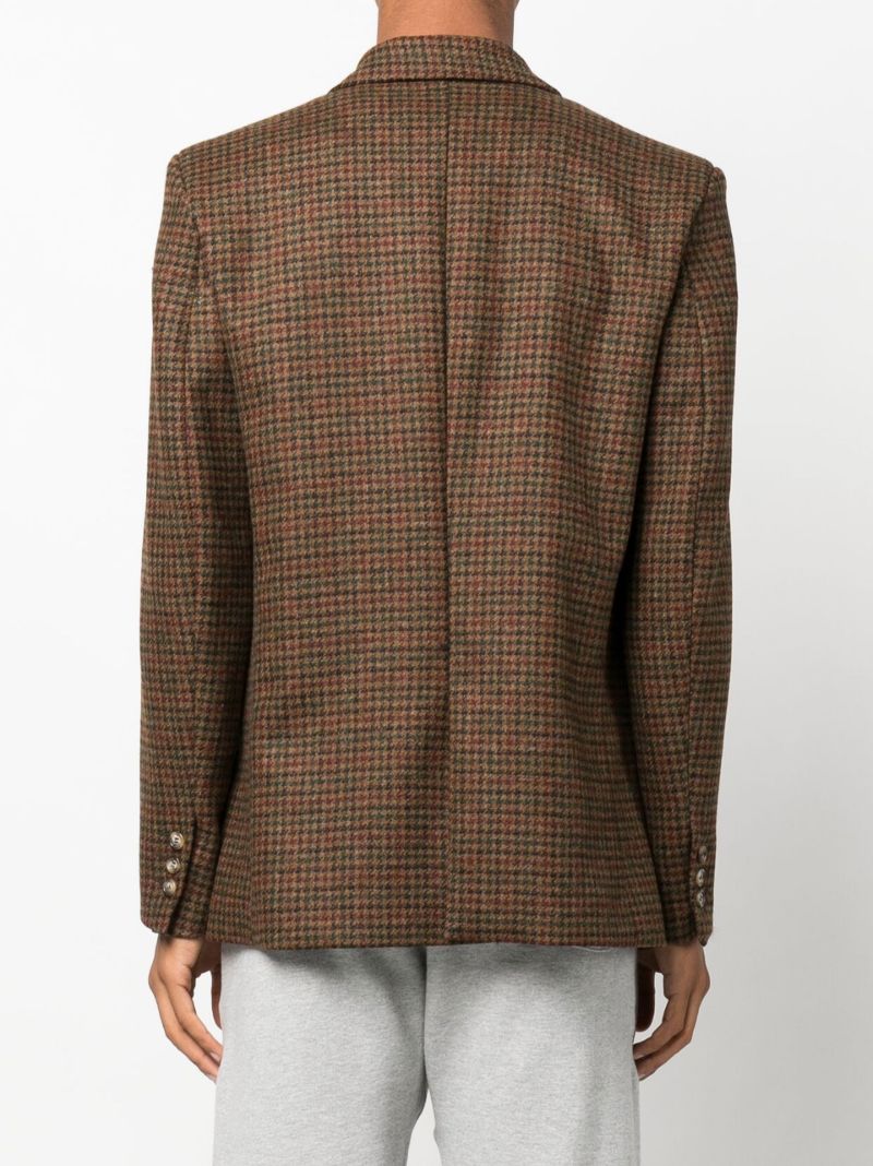 Brown Blaze Sports Coat Single-breasted Wool Blazer