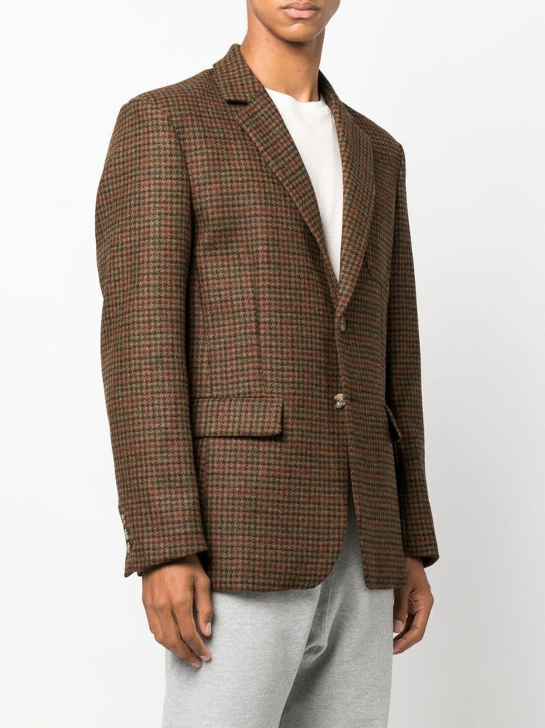 Brown Blaze Sports Coat Single-breasted Wool Blazer