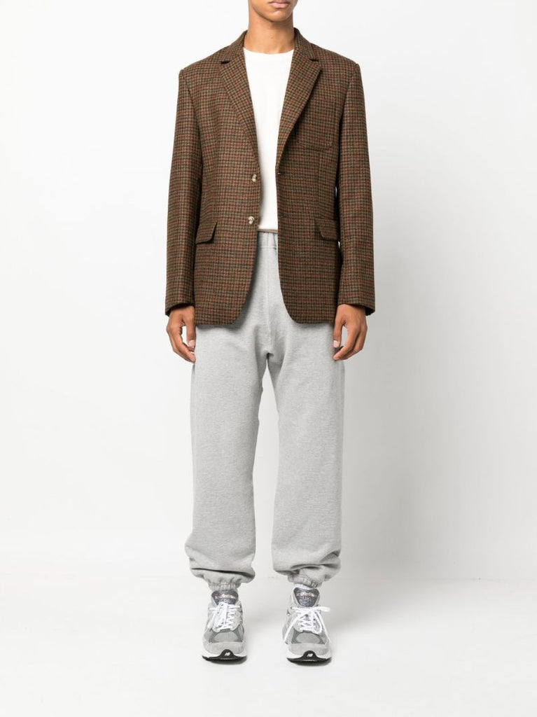 Brown Blaze Sports Coat Single-breasted Wool Blazer