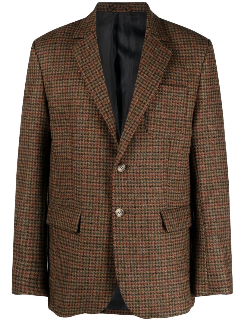 Brown Blaze Sports Coat Single-breasted Wool Blazer
