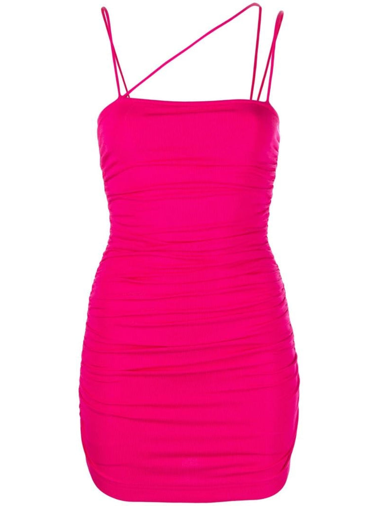 Pink Multi-strap Mini Dress