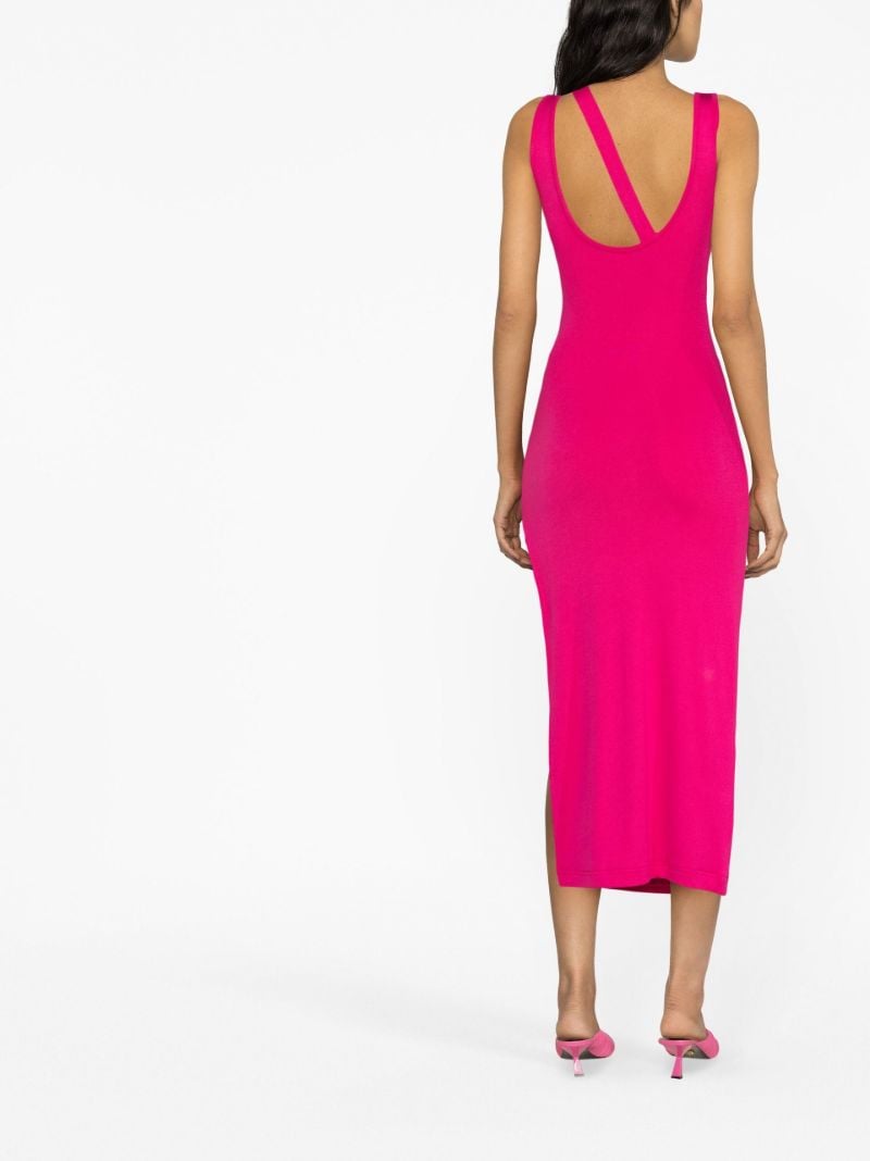 Pink Cut-out Knit Dress
