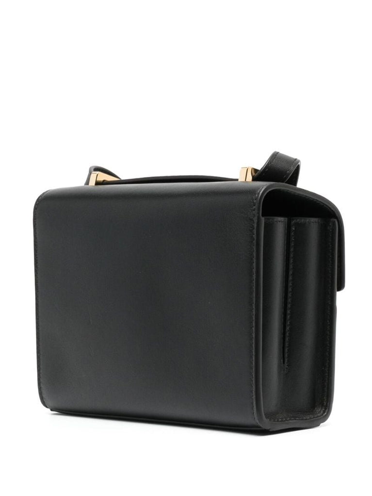 Black Symmetry 19 Leather Shoulder Bag
