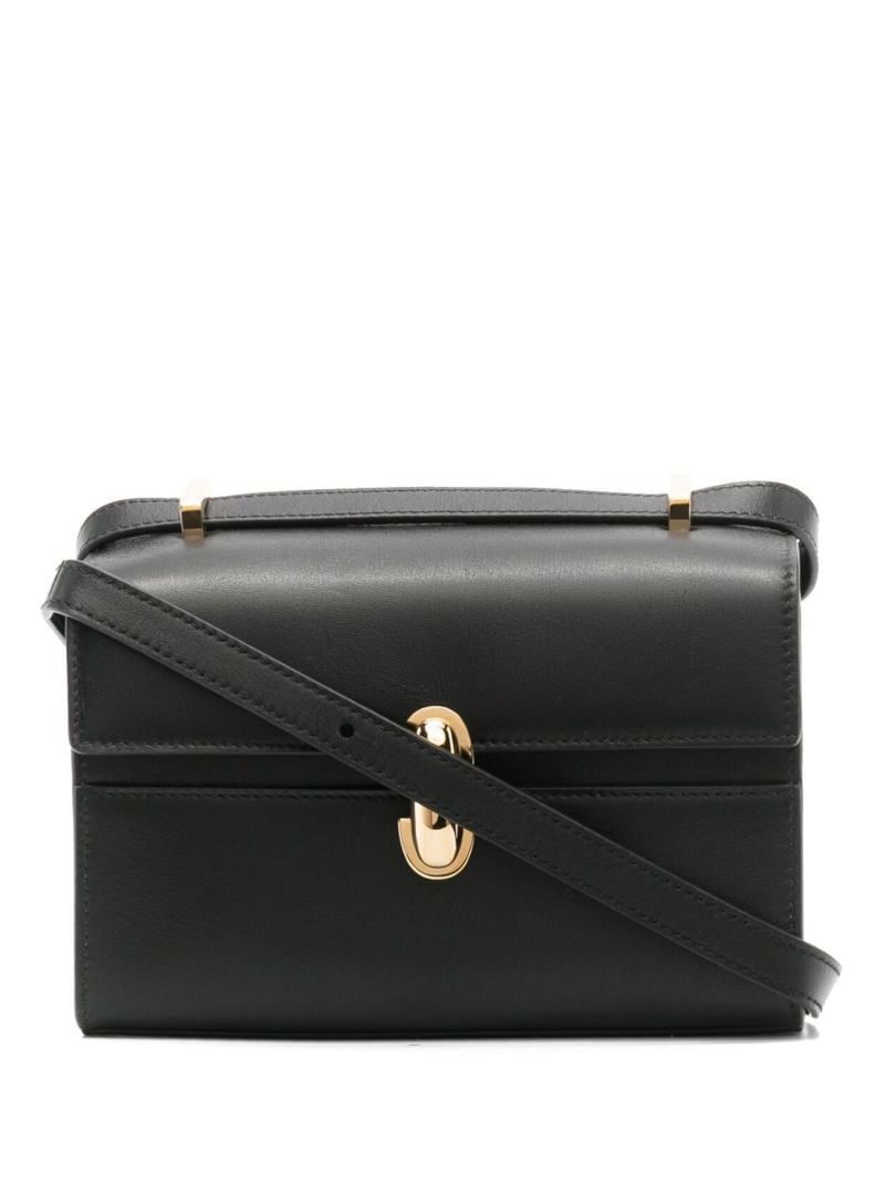 Black Symmetry 19 Leather Shoulder Bag