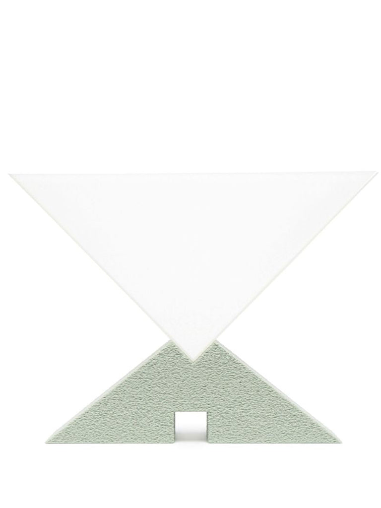 Green and White Skelling Sculpture