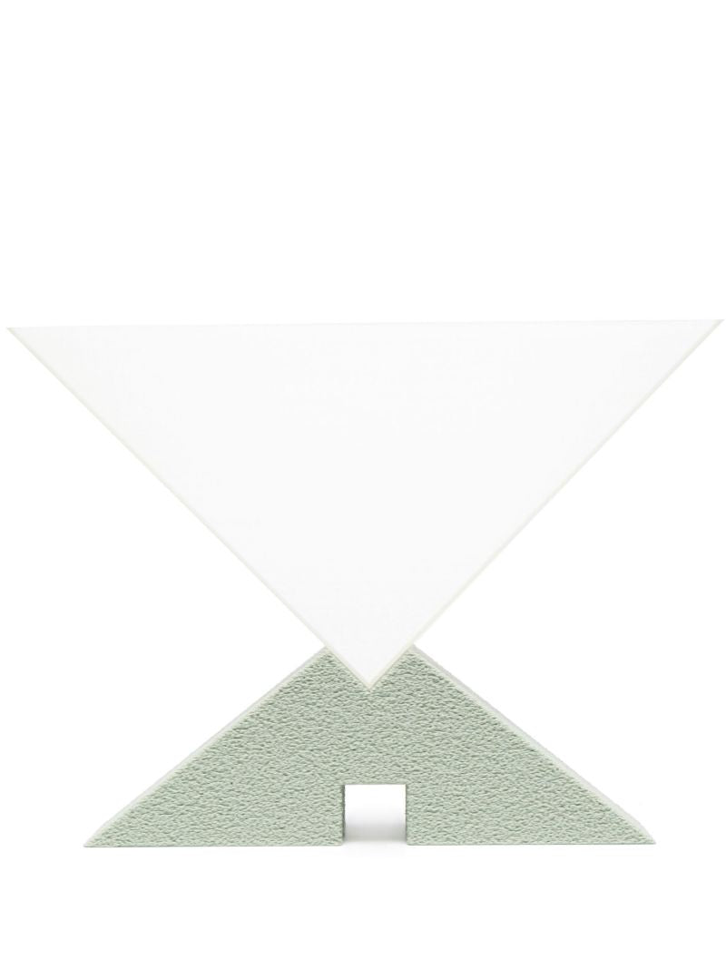Green and White Skelling Sculpture