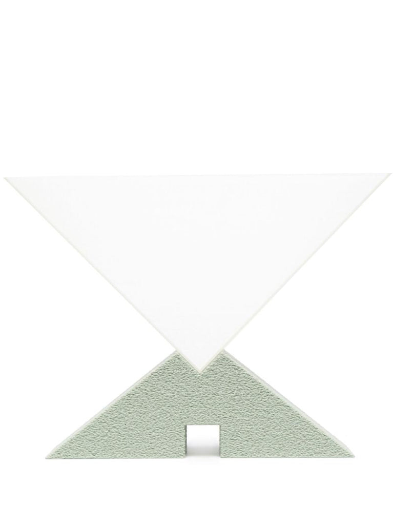 Green and White Skelling Sculpture