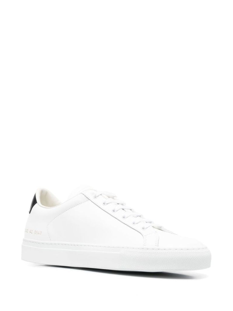 White Retro Leather Sneakers