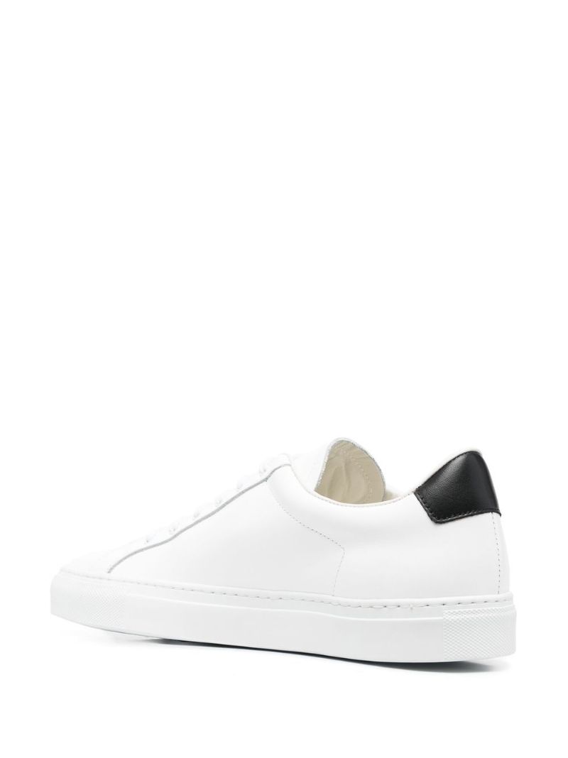 White Retro Leather Sneakers