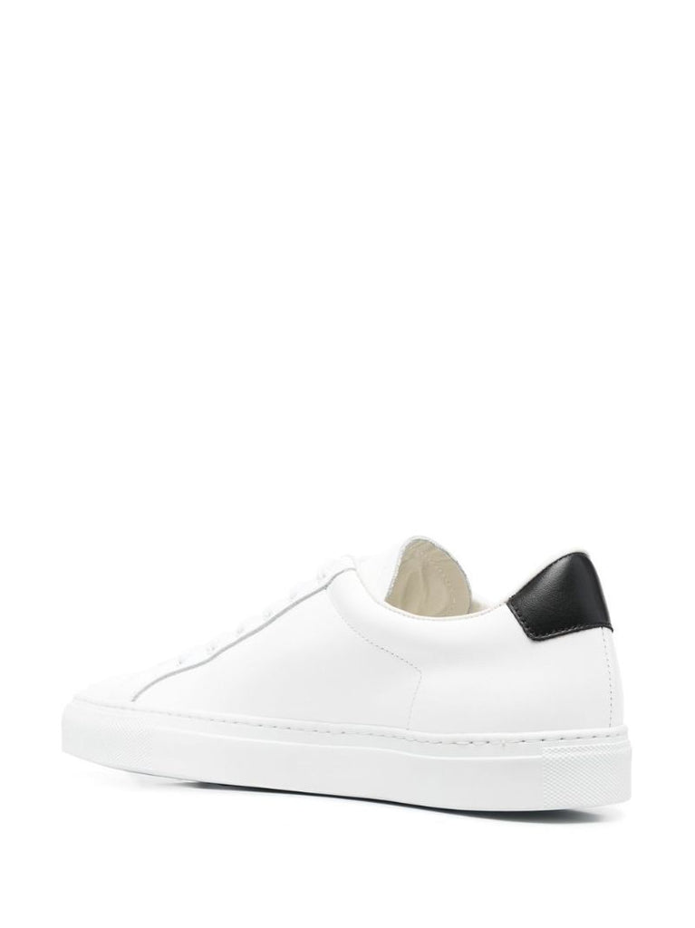 White Retro Leather Sneakers