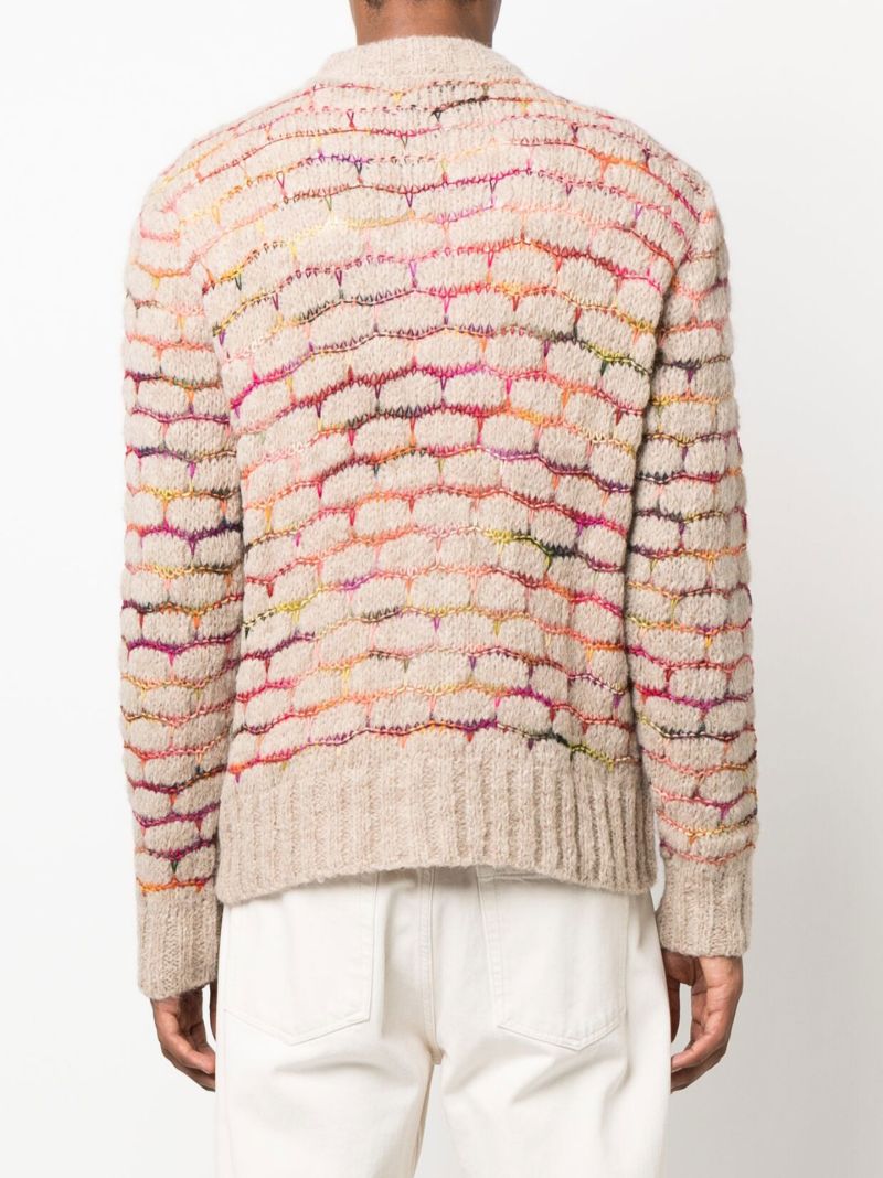 Brown Cloud Spacedye Knitted Cardigan