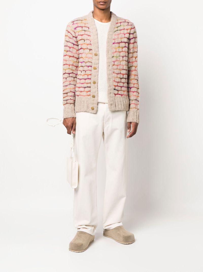 Brown Cloud Spacedye Knitted Cardigan