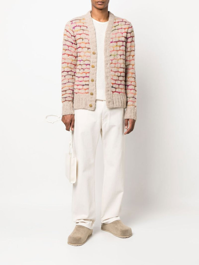 Brown Cloud Spacedye Knitted Cardigan
