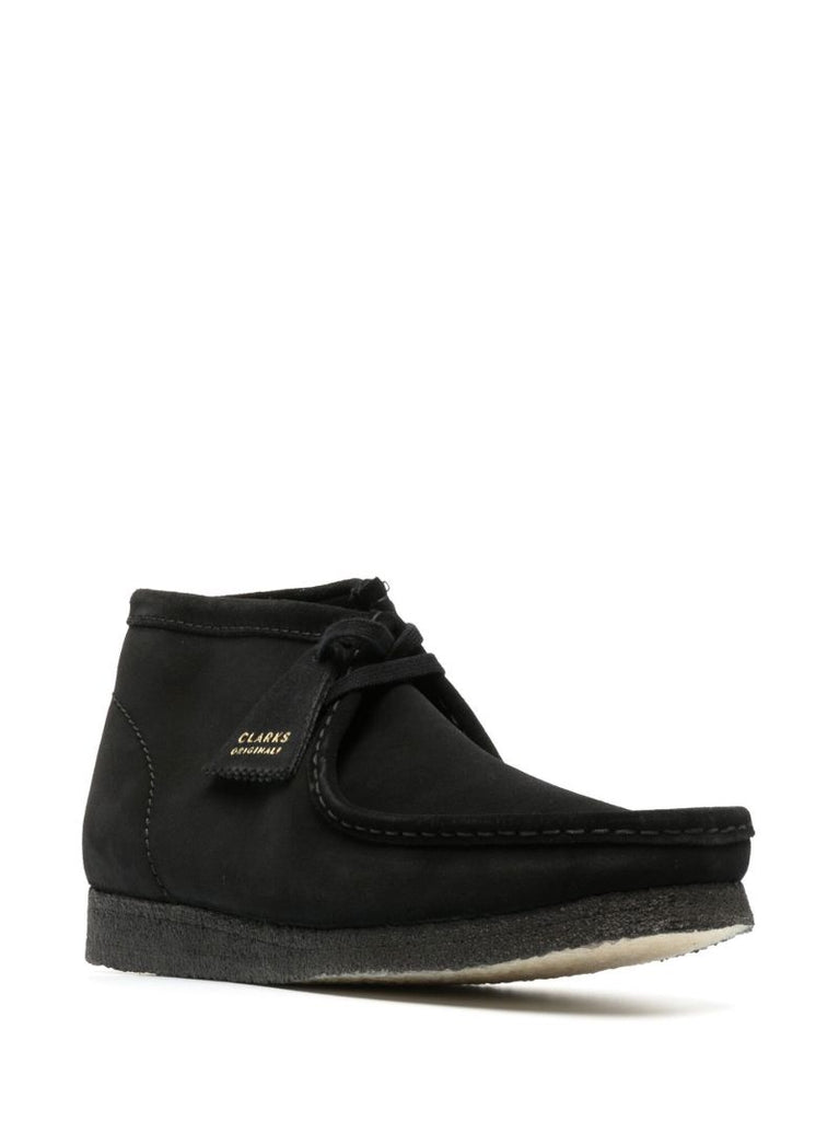 Black Wallabee Ankle-length Suede Boots
