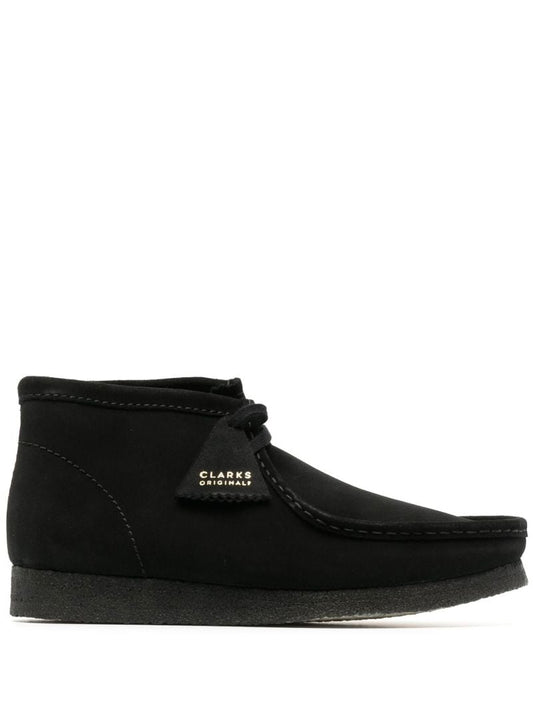 Black Wallabee Ankle-length Suede Boots