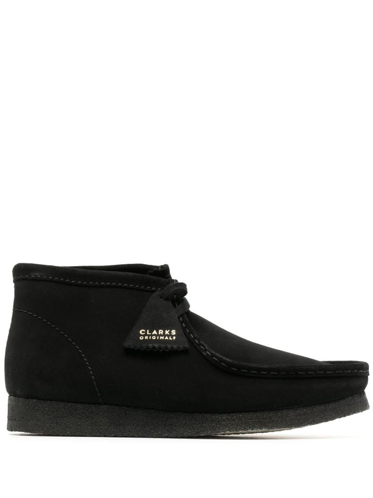 Black Wallabee Ankle-length Suede Boots