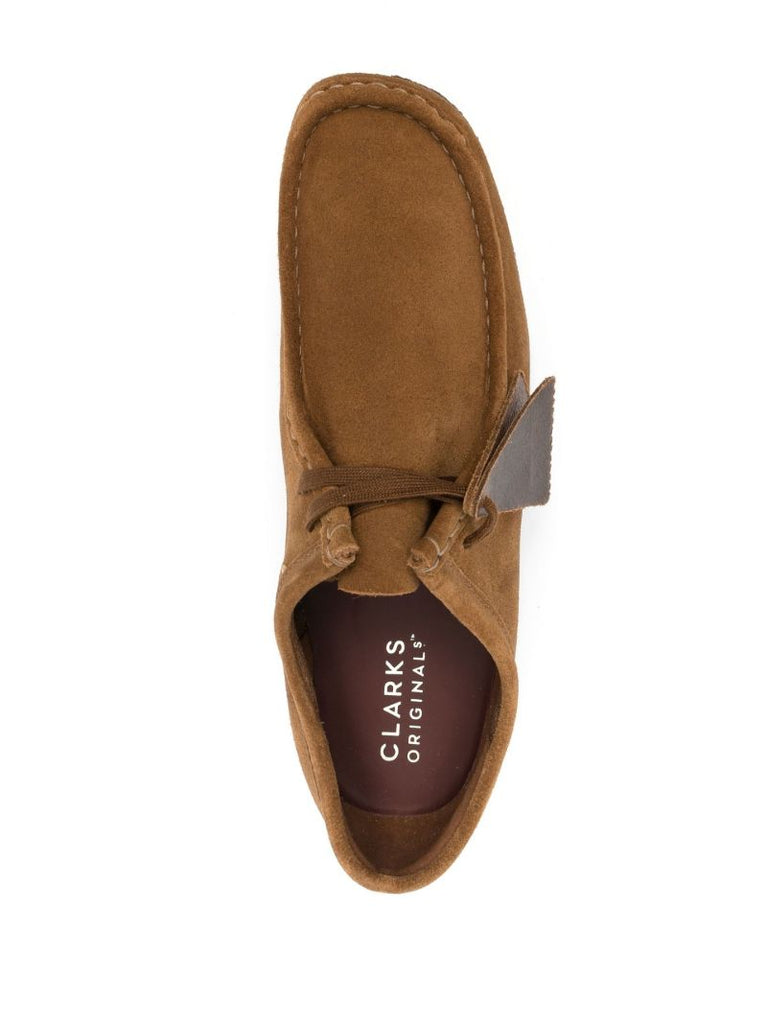 Brown Wallabee Lace-up Suede Boots