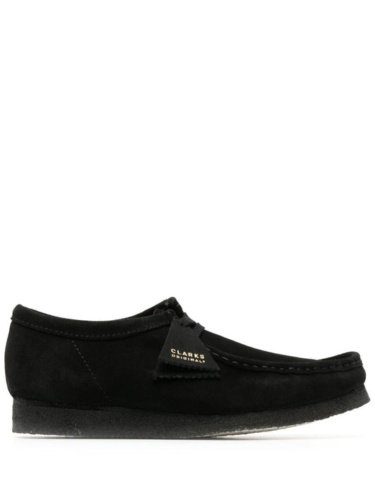 Black Wallabee Lace-up Suede Boots