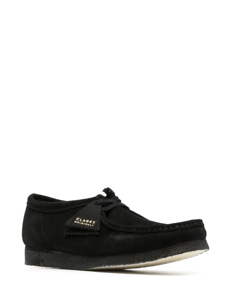 Black Wallabee Lace-up Suede Boots
