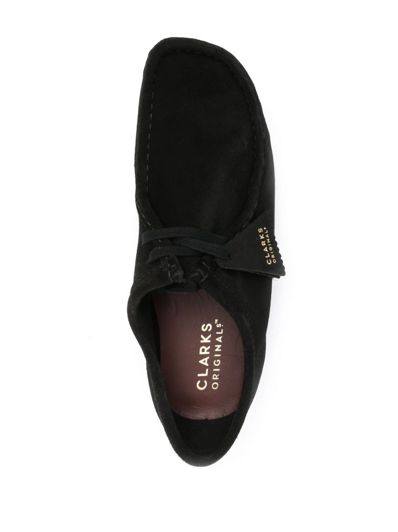 Black Wallabee Lace-up Suede Boots
