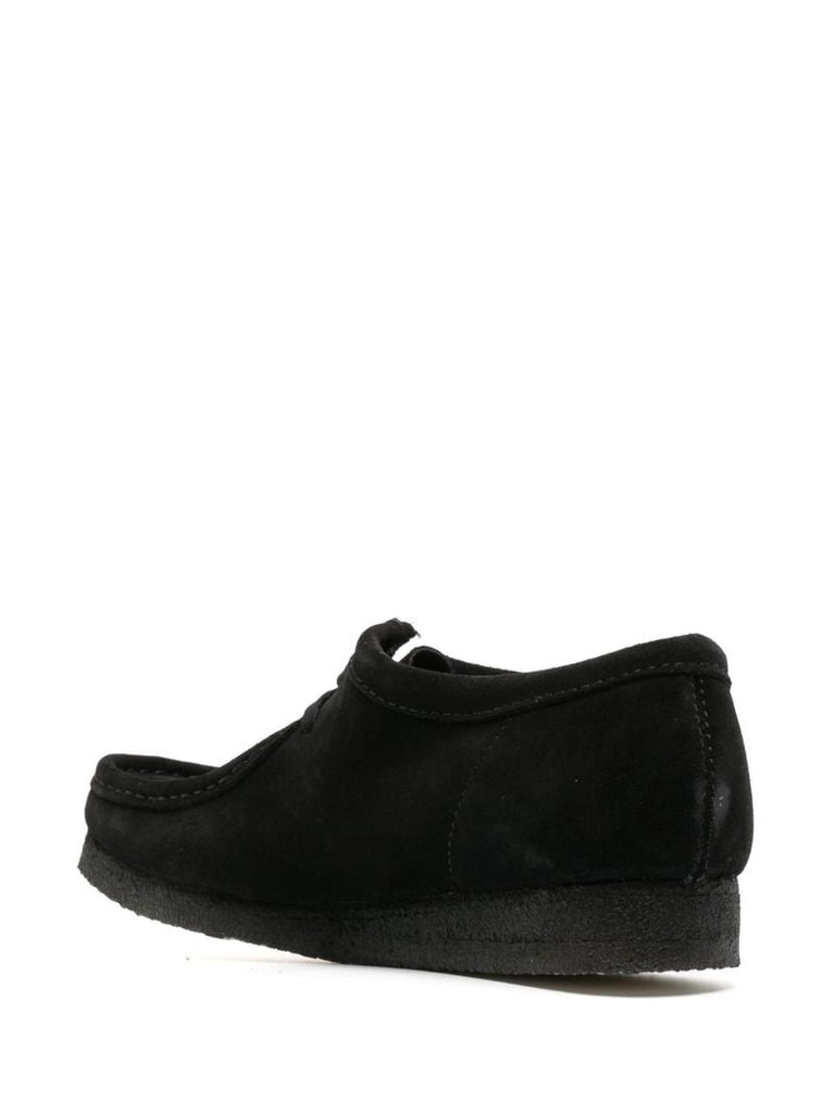 Black Wallabee Lace-up Suede Boots