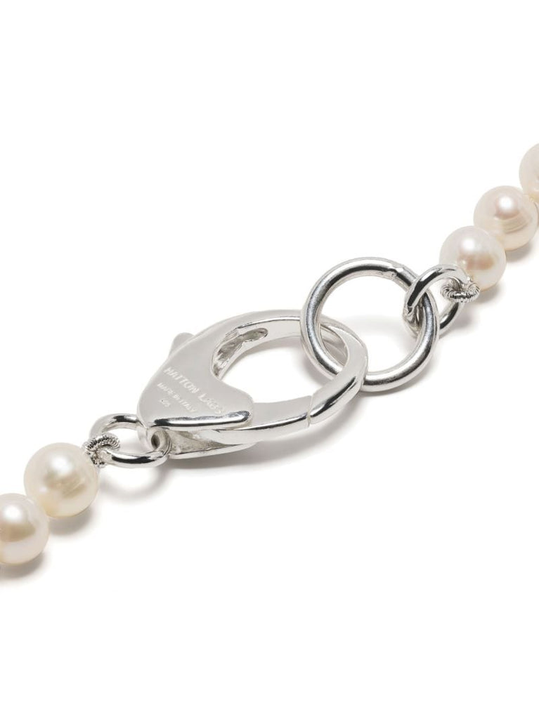 Sterling Silver Daisy Pearl Necklace