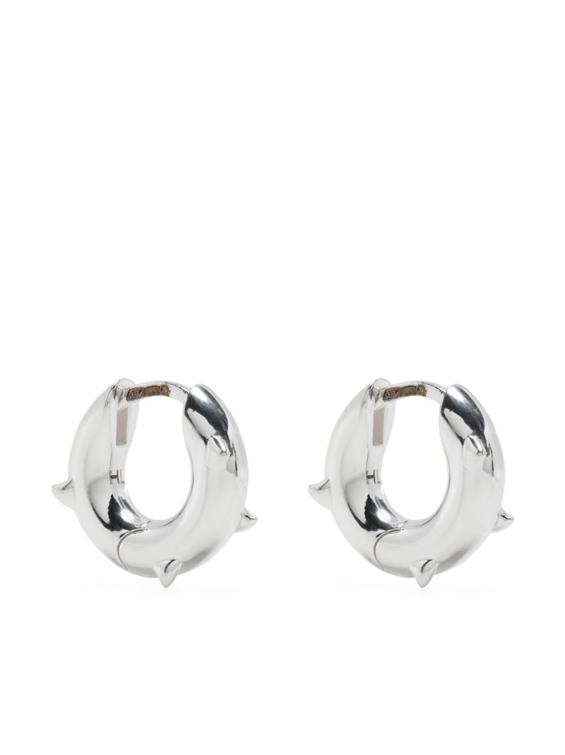 Sterling Silver Thorn Hoop Earrings