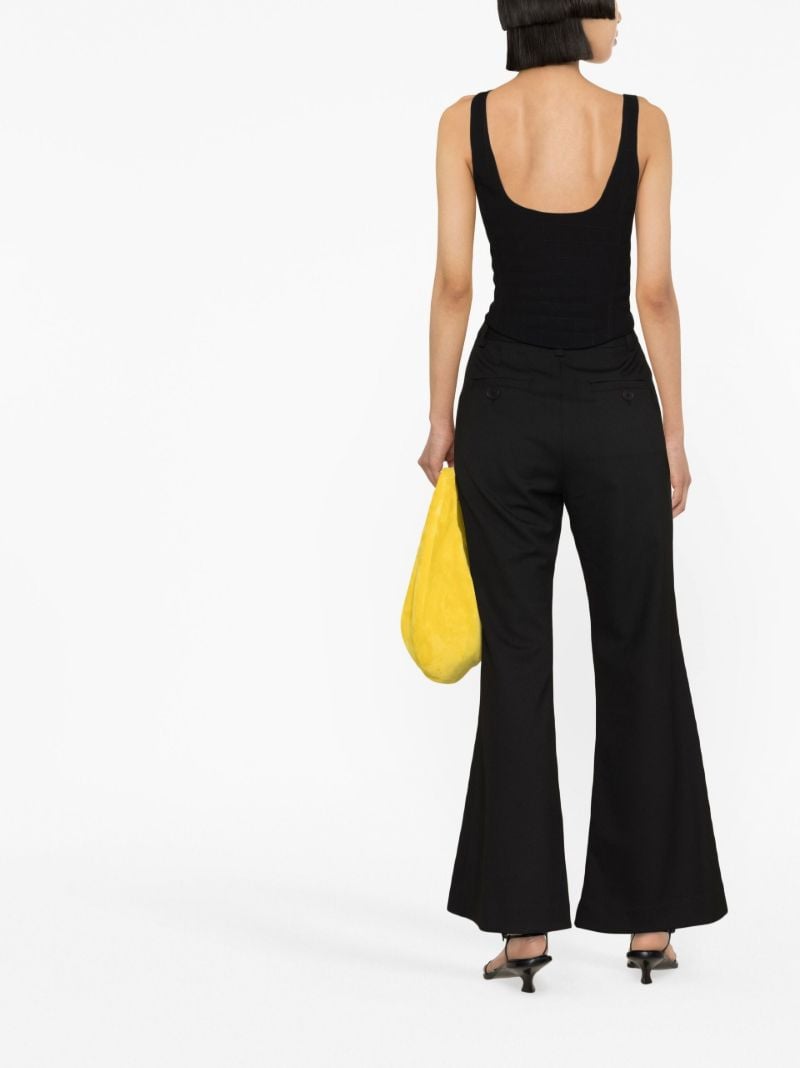 Black Carass Flared Trousers