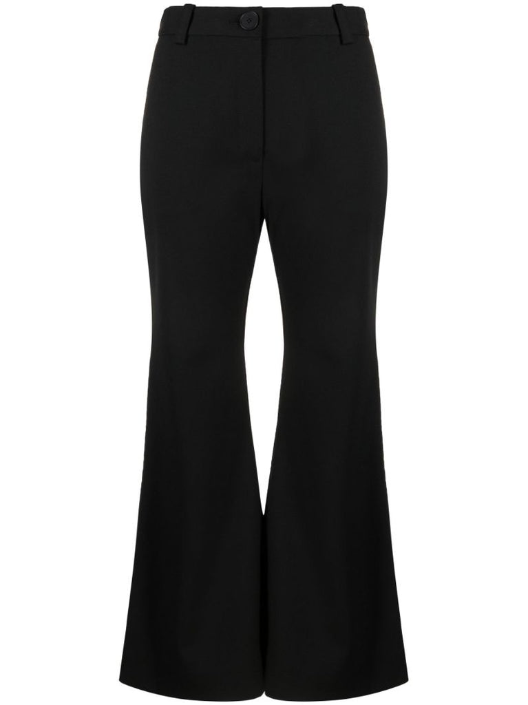 Black Carass Flared Trousers