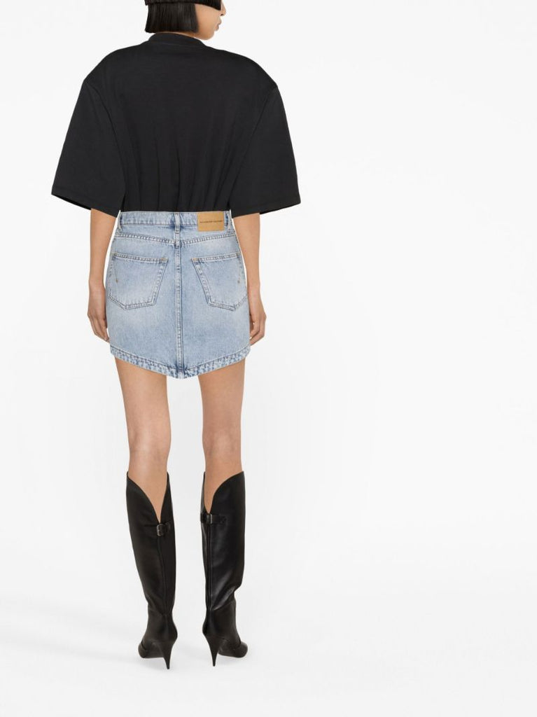 Blue Denim Mini Skirt
