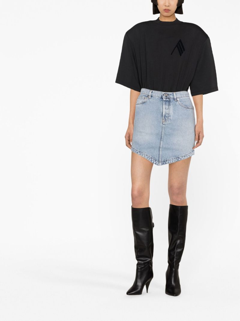 Blue Denim Mini Skirt