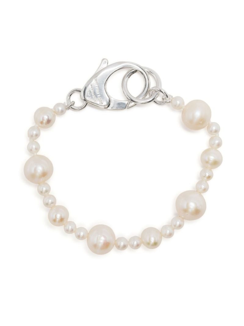 Sterling Silver Xl Pebbles Pearl Bracelet