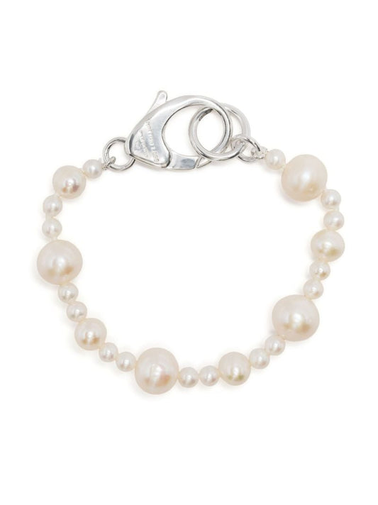 Sterling Silver Xl Pebbles Pearl Bracelet