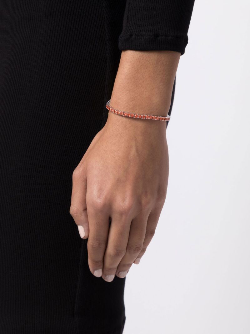 Sterling Silver Crystal Bracelet