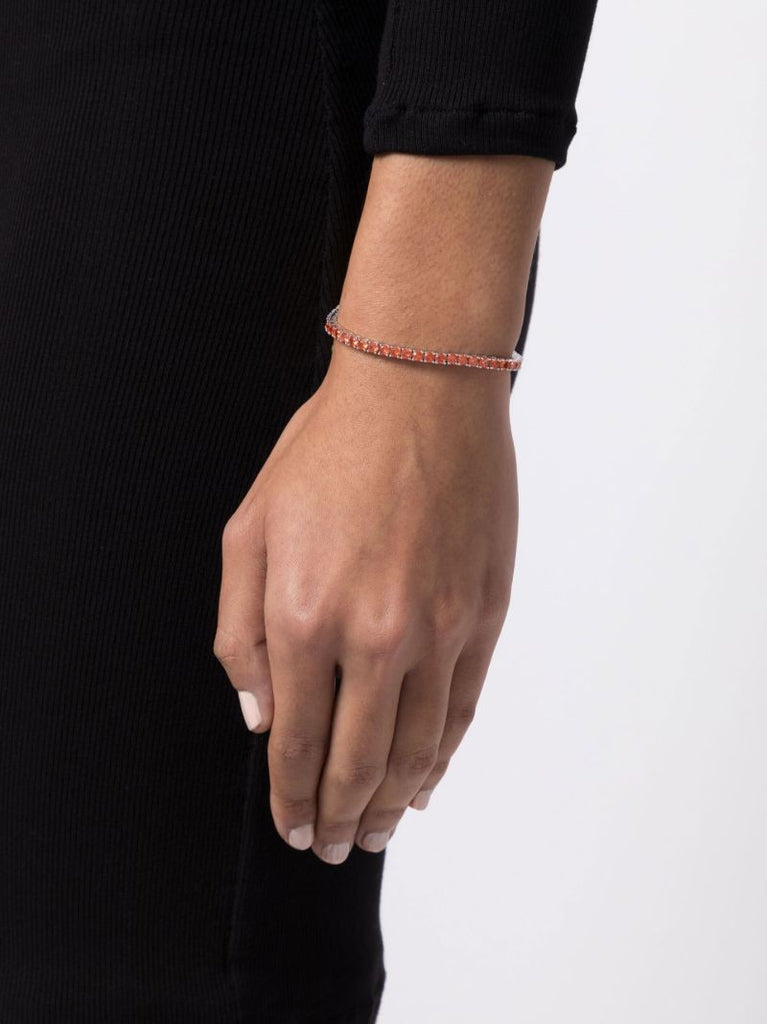 Sterling Silver Crystal Bracelet