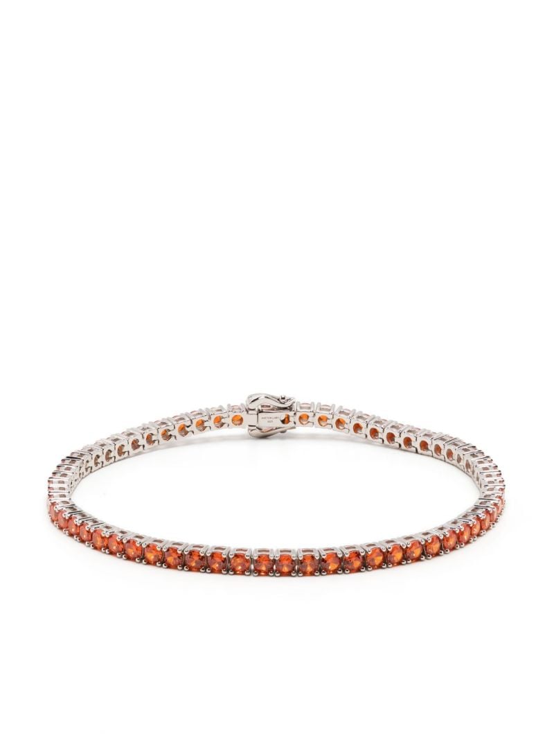 Sterling Silver Crystal Bracelet