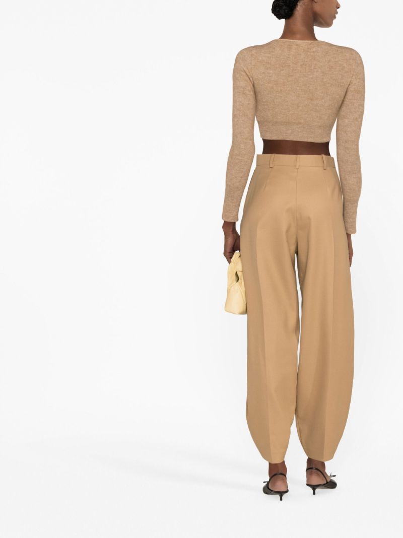 Neutral Carlien Balloon-leg Trousers