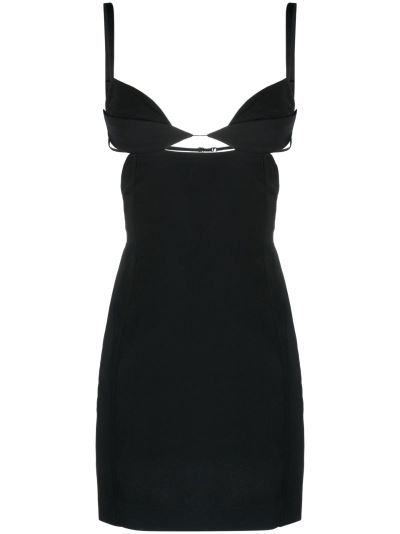 Black Cut-out Mini Dress