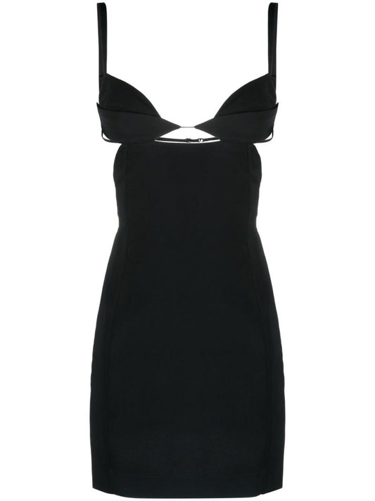 Black Cut-out Mini Dress