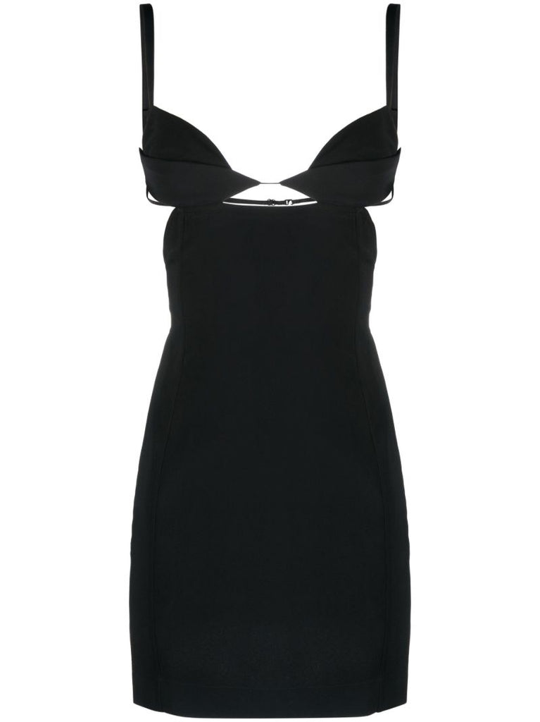 Black Cut-out Mini Dress