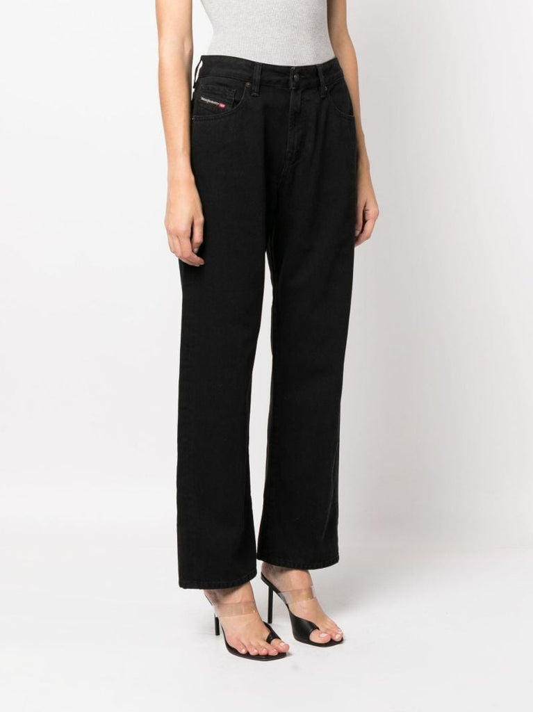 Black 1999 Straight-leg Jeans