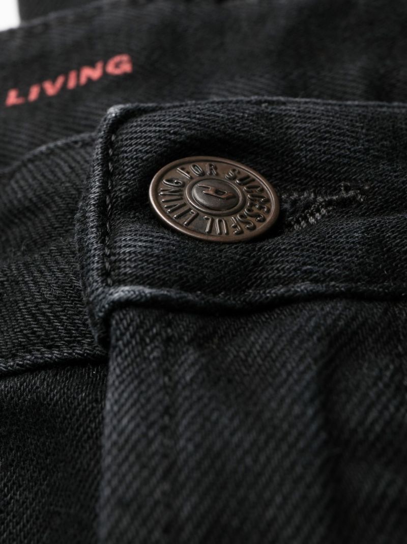 Black 1999 Straight-leg Jeans